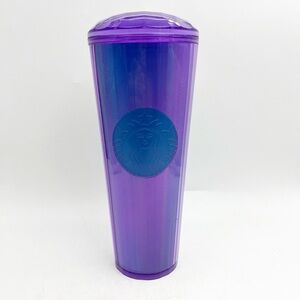 Starbucks Venti 2022 Purple Kaleidoscope Dome Tumbler Cold Cup 24oz NO STRAW